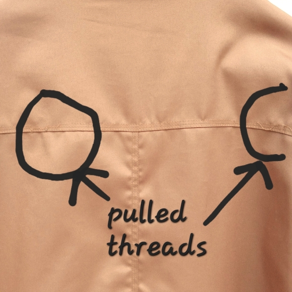 Vtg Barn Jacket Chore Coat Tan Jacket Brown Corduroy Collar Old Navy XXL - Picture 11 of 11